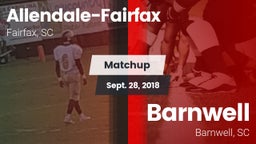Matchup: Allendale-Fairfax vs. Barnwell  2018