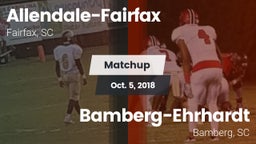 Matchup: Allendale-Fairfax vs. Bamberg-Ehrhardt  2018