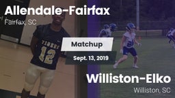 Matchup: Allendale-Fairfax vs. Williston-Elko  2019
