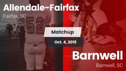 Matchup: Allendale-Fairfax vs. Barnwell  2019