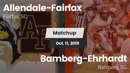 Matchup: Allendale-Fairfax vs. Bamberg-Ehrhardt  2019