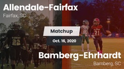 Matchup: Allendale-Fairfax vs. Bamberg-Ehrhardt  2020