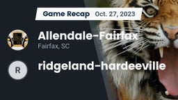 Recap: Allendale-Fairfax  vs. ridgeland-hardeeville 2023