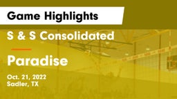 S & S Consolidated  vs Paradise  Game Highlights - Oct. 21, 2022