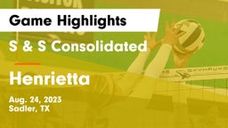 S & S Consolidated  vs Henrietta  Game Highlights - Aug. 24, 2023