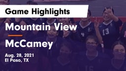 Mountain View  vs McCamey Game Highlights - Aug. 28, 2021