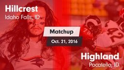 Matchup: Hillcrest vs. Highland  2016