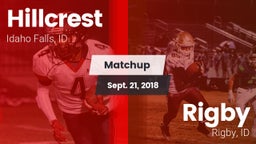 Matchup: Hillcrest vs. Rigby  2018
