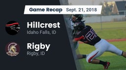 Recap: Hillcrest  vs. Rigby  2018