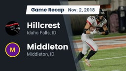 Recap: Hillcrest  vs. Middleton  2018