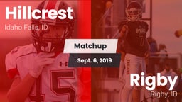 Matchup: Hillcrest vs. Rigby  2019