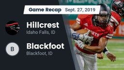 Recap: Hillcrest  vs. Blackfoot  2019