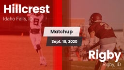 Matchup: Hillcrest vs. Rigby  2020