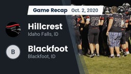 Recap: Hillcrest  vs. Blackfoot  2020