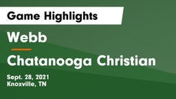 Webb  vs Chatanooga Christian Game Highlights - Sept. 28, 2021