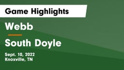 Webb  vs South Doyle Game Highlights - Sept. 10, 2022