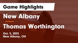 New Albany  vs Thomas Worthington  Game Highlights - Oct. 5, 2023