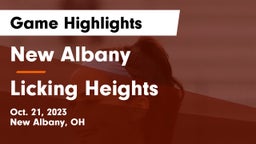 New Albany  vs Licking Heights  Game Highlights - Oct. 21, 2023