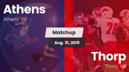 Matchup: Athens vs. Thorp  2018