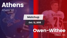 Matchup: Athens vs. Owen-Withee  2018