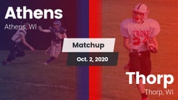 Matchup: Athens vs. Thorp  2020