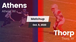 Matchup: Athens vs. Thorp  2020