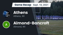 Recap: Athens  vs. Almond-Bancroft  2021