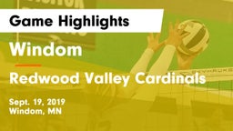 Windom  vs Redwood Valley Cardinals Game Highlights - Sept. 19, 2019