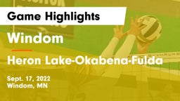 Windom  vs Heron Lake-Okabena-Fulda Game Highlights - Sept. 17, 2022