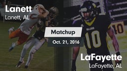 Matchup: Lanett vs. LaFayette  2016