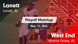 Matchup: Lanett vs. West End  2016