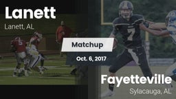Matchup: Lanett vs. Fayetteville  2017
