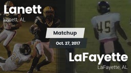 Matchup: Lanett vs. LaFayette  2017