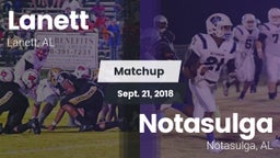 Matchup: Lanett vs. Notasulga  2018