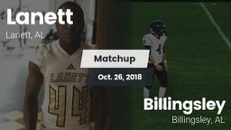 Matchup: Lanett vs. Billingsley  2018