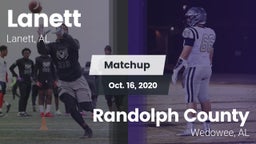 Matchup: Lanett vs. Randolph County  2020
