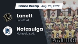 Recap: Lanett  vs. Notasulga  2022