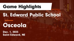St. Edward Public School vs Osceola  Game Highlights - Dec. 1, 2023