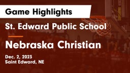 St. Edward Public School vs Nebraska Christian  Game Highlights - Dec. 2, 2023