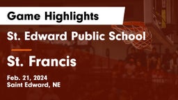 St. Edward Public School vs St. Francis  Game Highlights - Feb. 21, 2024