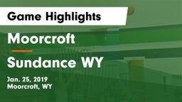Moorcroft  vs Sundance WY Game Highlights - Jan. 25, 2019