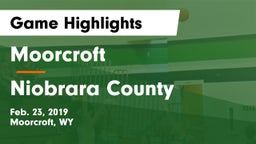 Moorcroft  vs Niobrara County  Game Highlights - Feb. 23, 2019