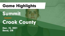Summit  vs Crook County  Game Highlights - Dec. 15, 2021