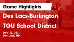 Des Lacs-Burlington  vs TGU School District Game Highlights - Dec. 30, 2021