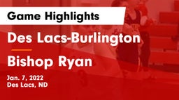 Des Lacs-Burlington  vs Bishop Ryan  Game Highlights - Jan. 7, 2022