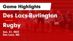 Des Lacs-Burlington  vs Rugby  Game Highlights - Jan. 31, 2022