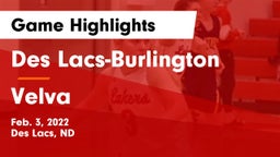Des Lacs-Burlington  vs Velva  Game Highlights - Feb. 3, 2022