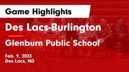 Des Lacs-Burlington  vs Glenburn Public School Game Highlights - Feb. 9, 2023