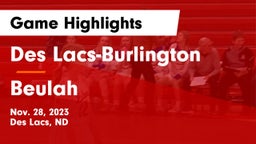 Des Lacs-Burlington  vs Beulah  Game Highlights - Nov. 28, 2023