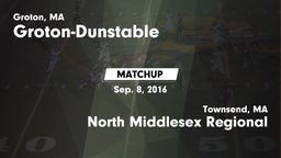 Matchup: Groton-Dunstable vs. North Middlesex Regional  2016